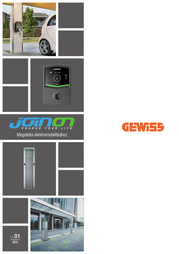 gewiss hungária kft. - joinon - megoldás elektromobilitáshoz