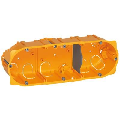 BATIBOX süllyesztődoboz gipszkartonba hármas, 6/8 modulos, 40mm mély
