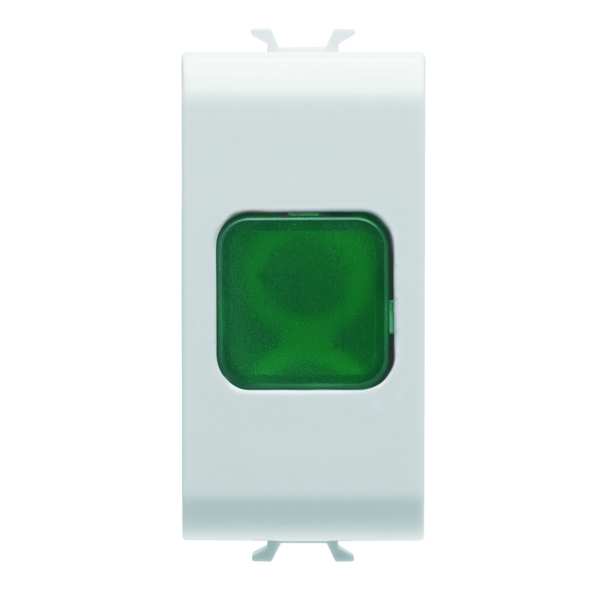 Szimpla jelzőlámpa zöld 1 modulos fényes fehér CHORUSMART