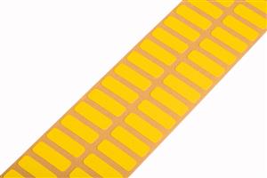 Textil címke smart printerhez sárga 8x20mm 3000db