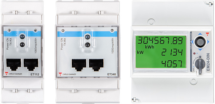 ET112, ET340 ÉS EM24 energiamérők@