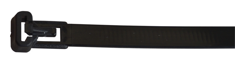 Kábelkötegelő nyitható 250x7,6mm fekete