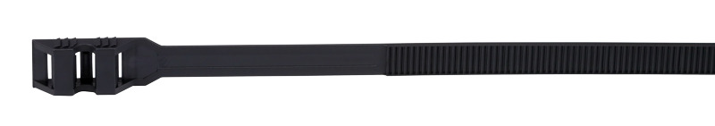Kábelkötegelő 350x9mm fekete PA12 UV álló