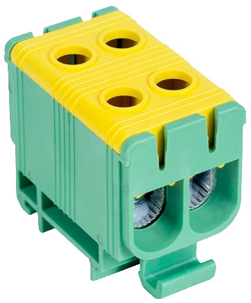 Főáramköri leágazó kapocs 6-50mm2 160A zöld/sárga