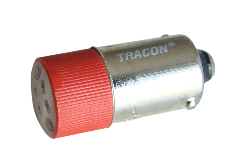 LED-es jelzőizzó 24V AC/DC Ba9s piros