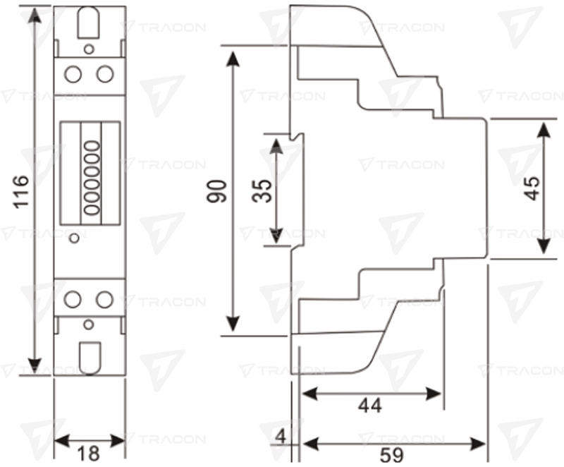 FOGYASZTÁSMÉRŐ 1F 5/40/A LCD KIJELZ.