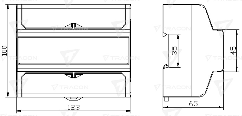 FOGYASZTÁSMÉRŐ 3F 7MODUL 400V AC