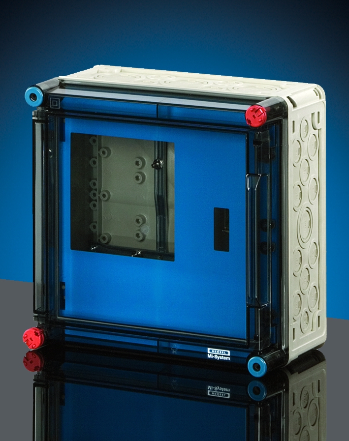 MI 72202-0 fogyasztásmérő szekrény 1 fázisú kék előlap