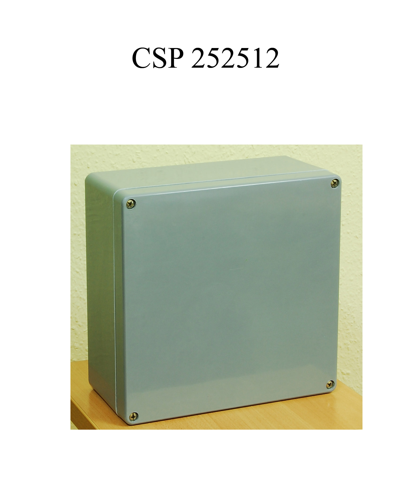 CSP 252512 poliészter doboz fekete üres