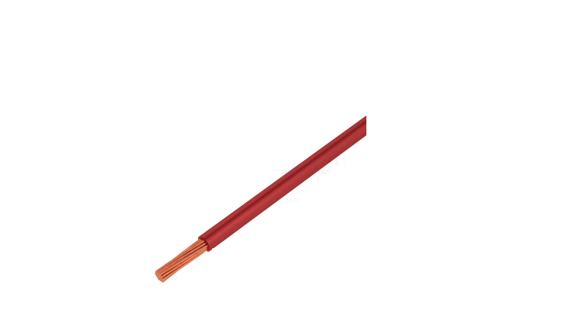 Mérővezeték 1,5mm2 piros PVC 60.7088-22