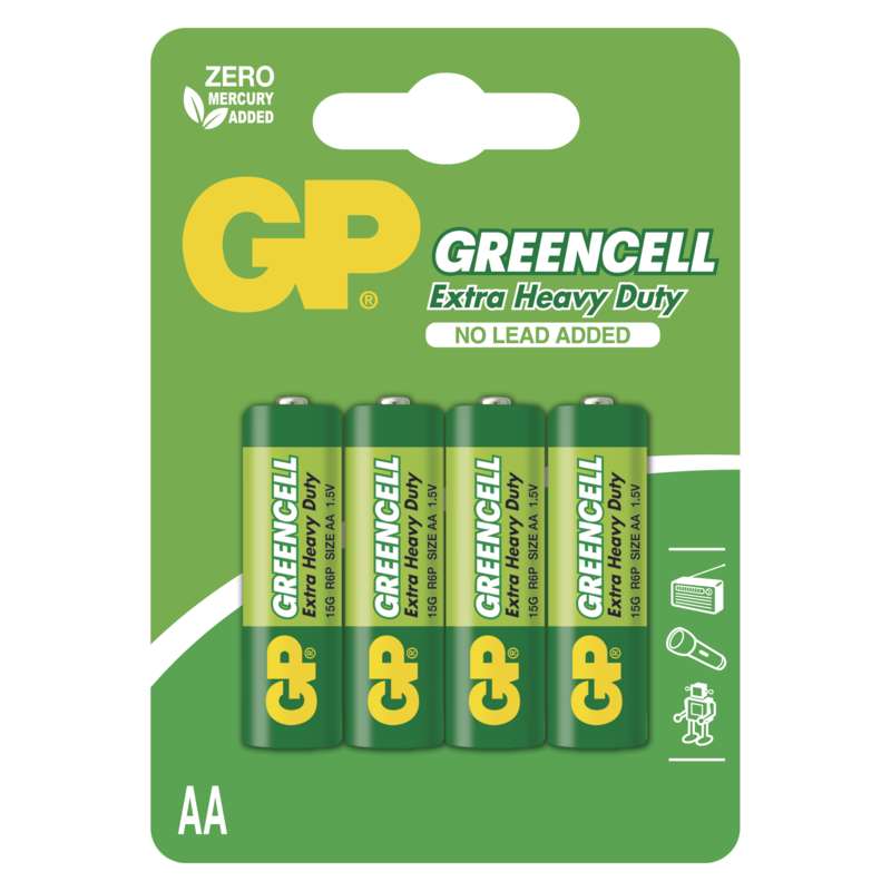 GP ELEM GREENCELL AA R6 4db/bl