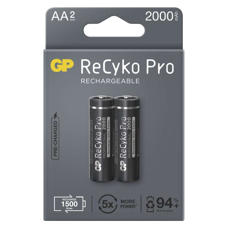 GP RECYKO PRO tölthető elem (akku) AA (ceruza) 2000mAh NiMH 2db/csomag