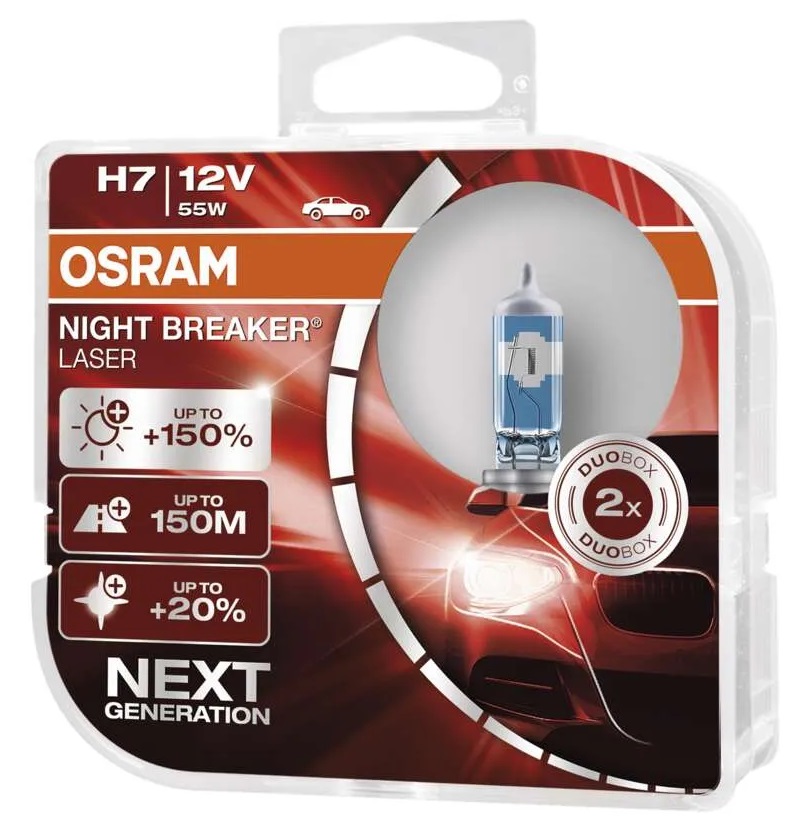 OSRAM H7 izzó 12V 55W 64210 NBL 2db/bliszter