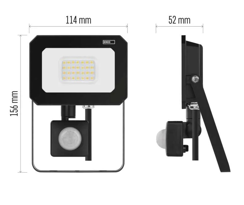 LED reflektor SIMPO PIR 20 W természetes fehér