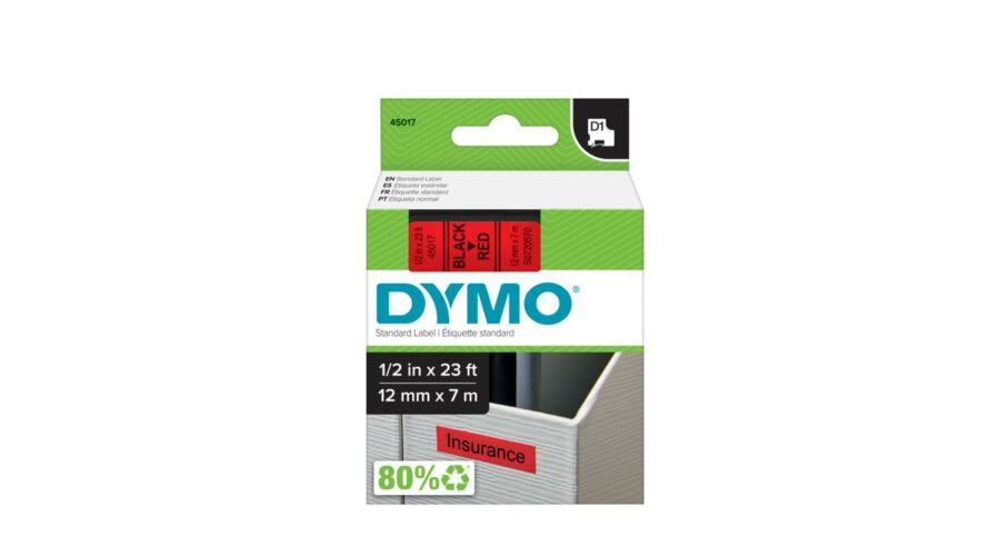 DYMO SZALAG D1 12mmx7m FK/P