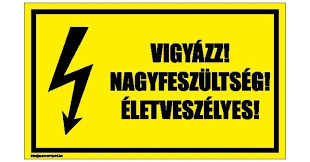 FELIR.TÁBLA V31 VIGYÁZZ!NAGYFESZ!