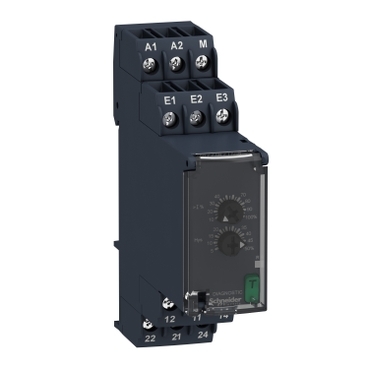 Rm22 áramfigyelő relé, 2CO, 8A, 24…240VAC/DC, mérési TART.:4…1000MA