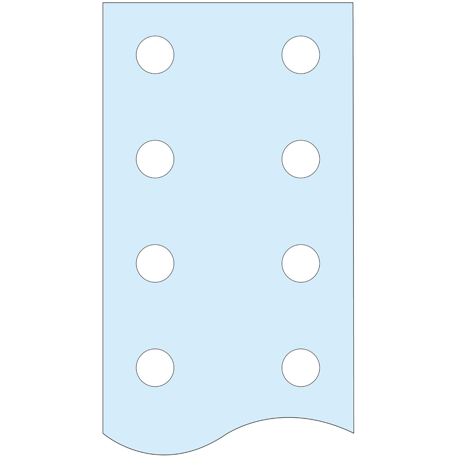 LYUKASZTOTT PE SIN 50x5mm RÉZ