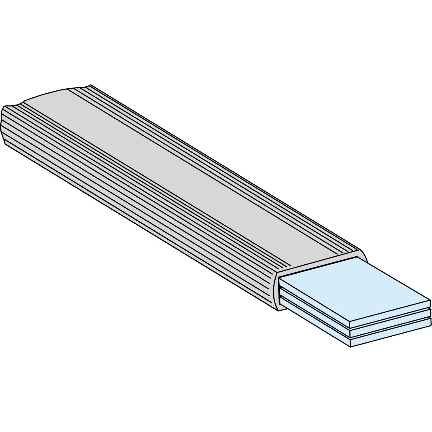 RÉZ SIN 32x6mm SZIG.HAJLÉKONY 1800mm