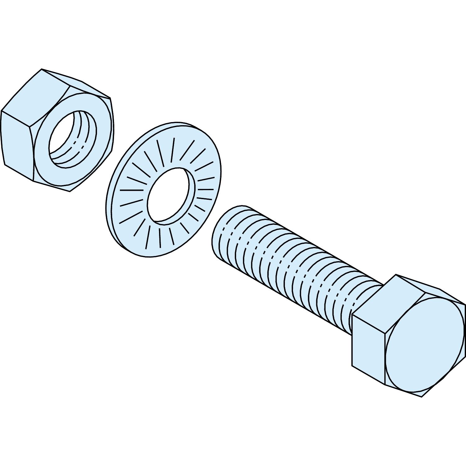 20 db csavar sínekhez m8x50mm