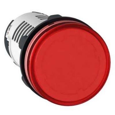 Jelzőlámpa piros LED 230V