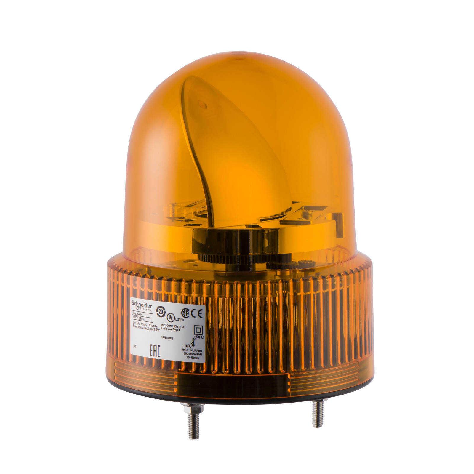 HARMONY XVR forgótükrös jelzőfény LED-es O120 IP23 narancs 24V AC/DC