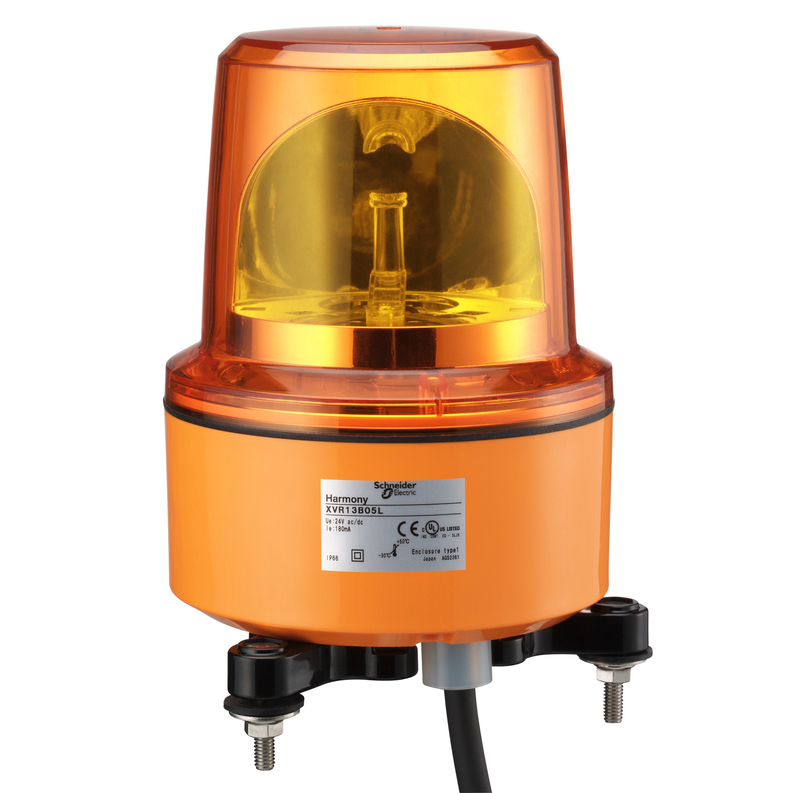 HARMONY XVR forgótükrös jelzőfény LED-es O130  IP66 piros 24V AC/DC
