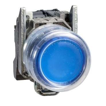 Kék világító nyomógomb, O22, 240V, ATEX