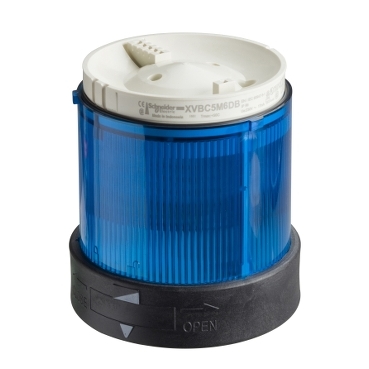 XVB fényoszlop fénymodul, LED, folyamatos fényű, kék, 230V AC