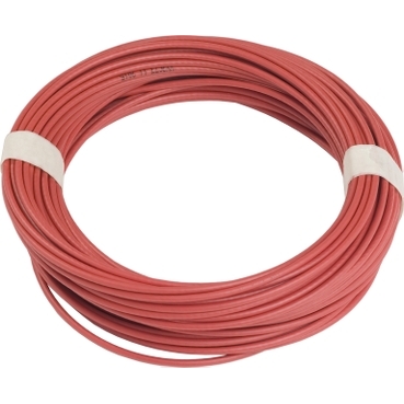 Piros horganyzott kábel, O3,2mm, l 25,5m -XY2C-hez