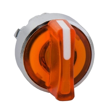 Narancssárga világító választókapcsoló fej O22 3 állású