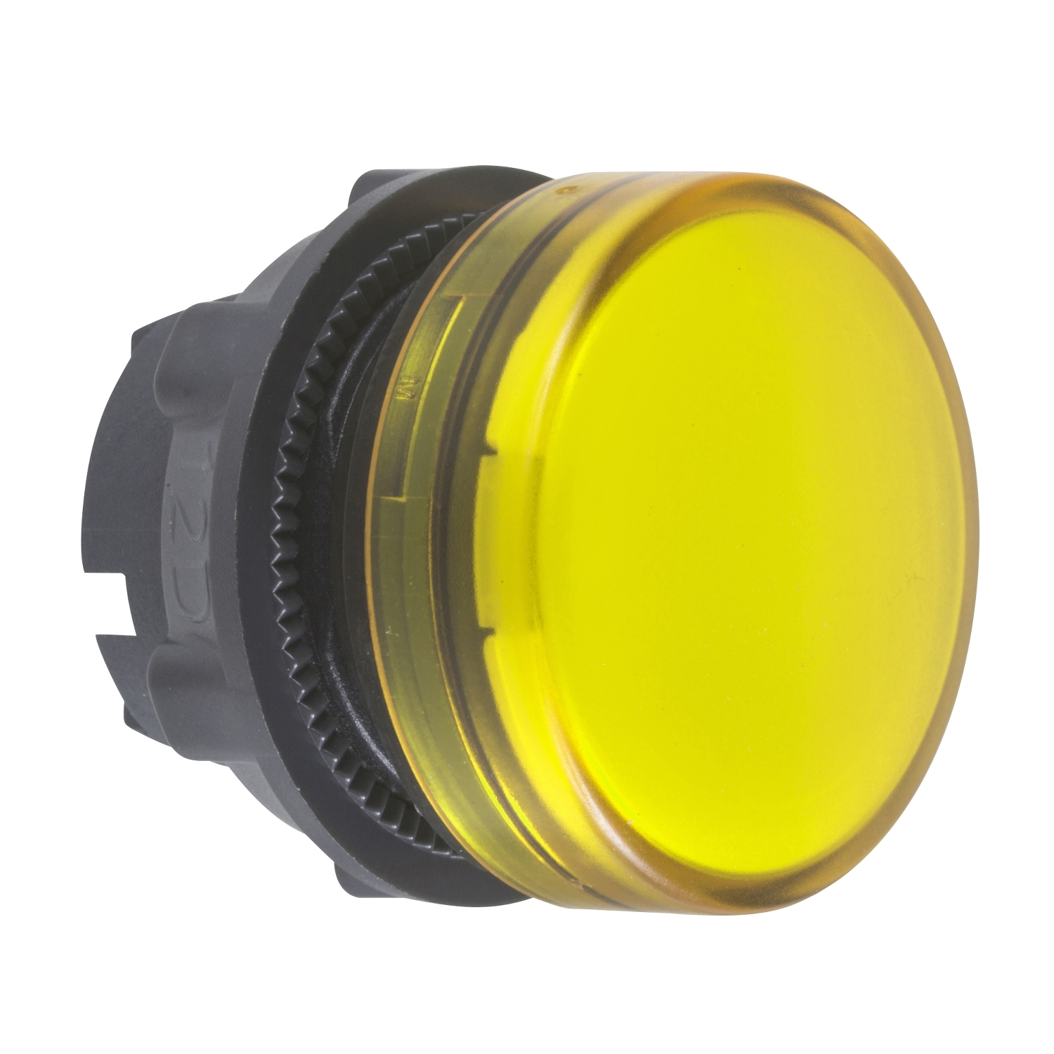 HARMONY műanyag jelzőlámpa fej O22  LED jelzőlámpához sárga