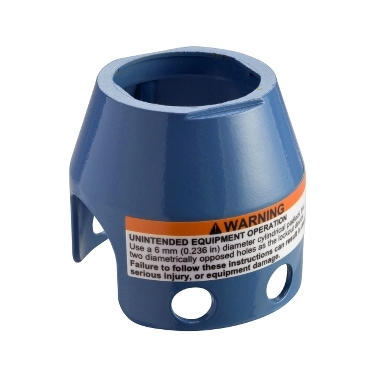 Kék fém lakatolható védő -O40 gombafejű nyomógombhoz