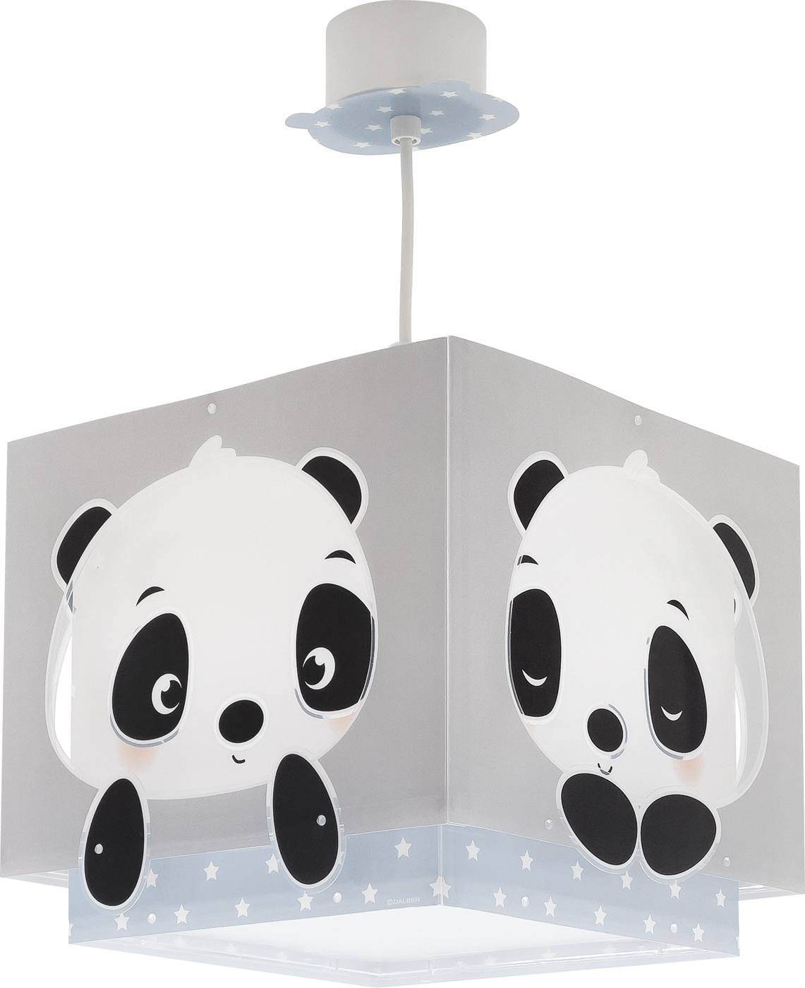 Mennyezeti függesztett lámpa E27 max. 15W panda kék