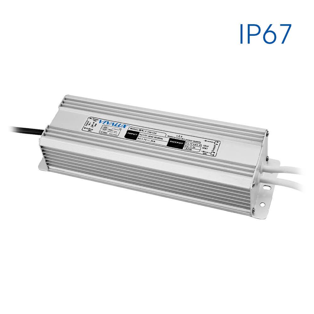 LED tápegység 150W in:240V out:12DC 12A IP67 ppd