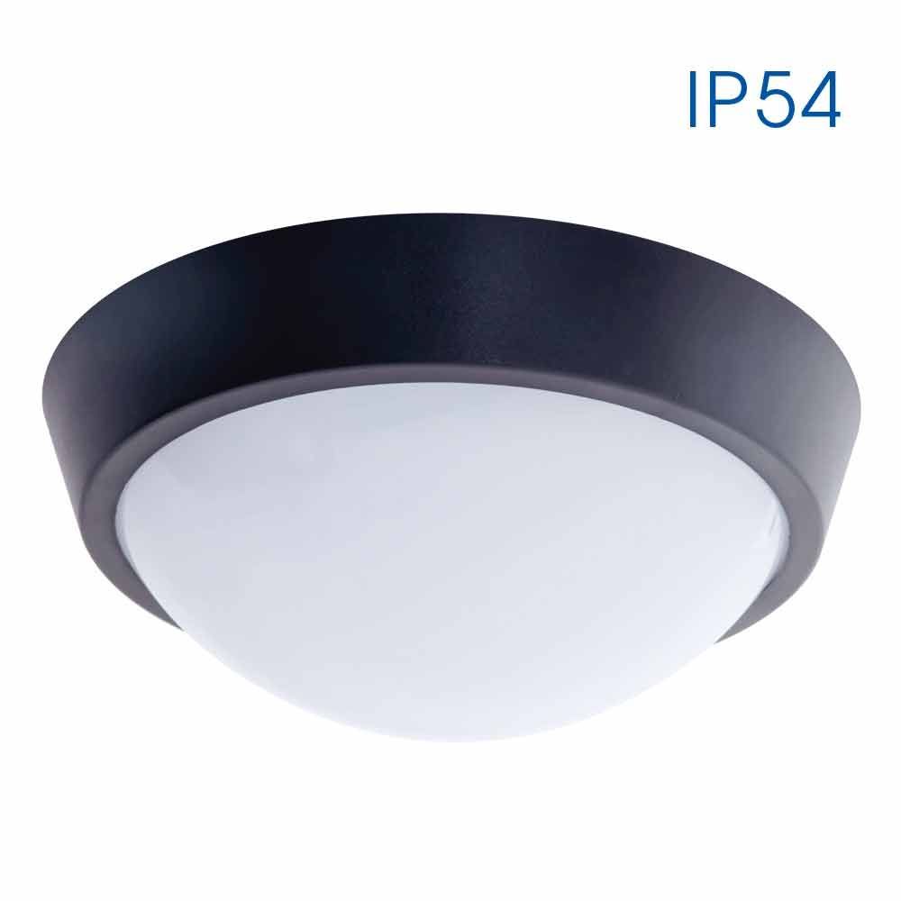 LED MENNY.18W 4000K 1350Im 230V IP54 POLKA FEKETE