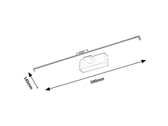 TURGON,BELT.PULTMEG. LED13W, L49CM