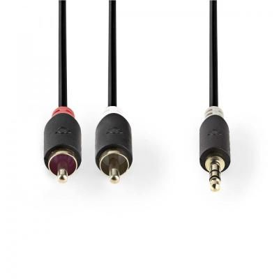 3.5MM-ES DUGÓ - 2DB RCA DUGÓ SZTEREO