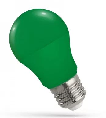 Színes LED norm 4,9W E27 zöld@ LED gls A50 230V 4.9W zöld