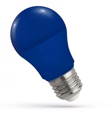 Színes LED norm 4,9W E27 kék@ LED gls A50 230V 4.9W kék