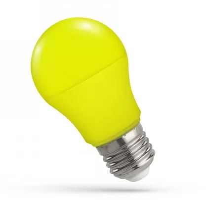 Színes LED norm 4,9W E27 sárga@ LED gls a50 230V 4.9W sárga