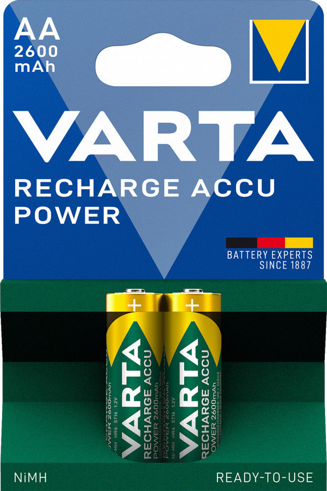 VARTA POWER tölthető elem (akku) AA (ceruza) 2600mAh NiMH 2db/csomag
