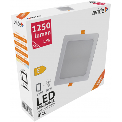 AVIDE 12W LED BEÉPÍTHETŐ KEREK