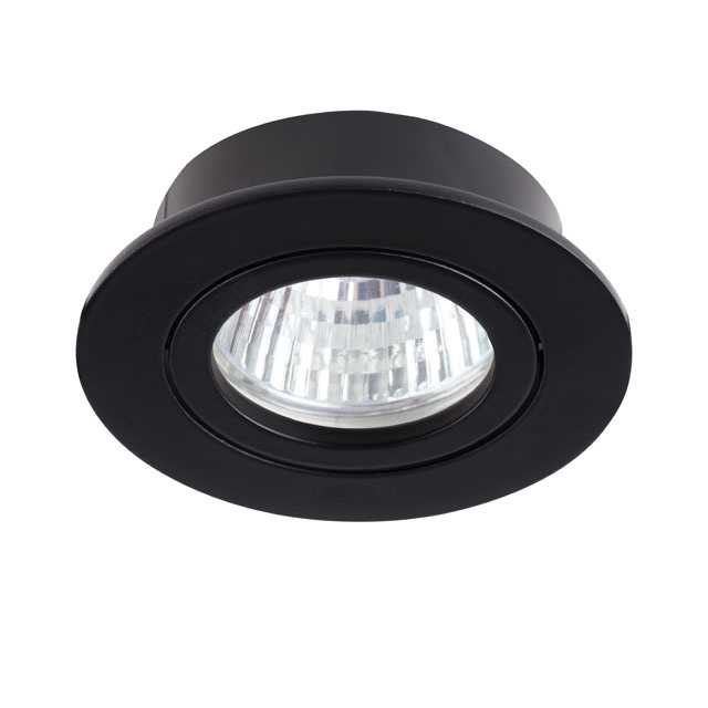 Beép.lpa 12V 50W MR-16 fekete IP20 kerek dalla CT-DTO50-B