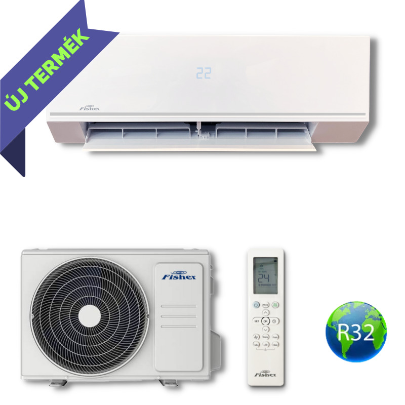 Klíma FISHER comfort plus 3,5kW FSAIF-CP-121AE3 beltéri és kültéri egység