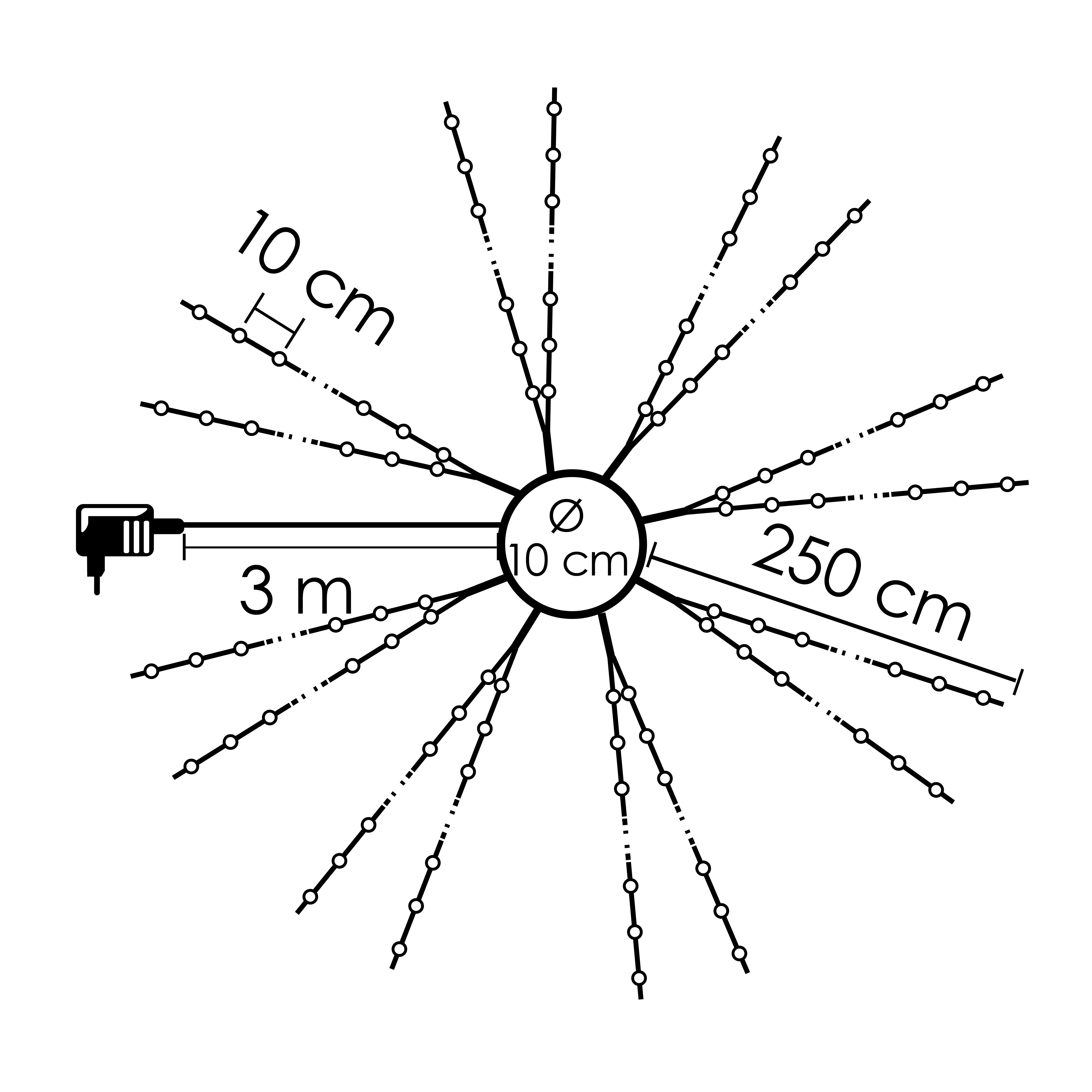 XMAS FÜGGÖNY FA KÖRÉ 400LED M FH@