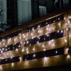 Xmas Sorolható fényfüggöny, 3m/38db hidegfehér és 12db hidegfehér villogó LED