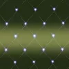 Xmas LED-es háló 6x4m / 400db hidegfehér LED, zöld vezeték, állófényű, hálózati adapter