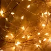 Xmas LED-es micro fényfüzér kültéri 10ágú/20db.micro LED, melegfehér