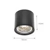 LED LPT. MAX 12W GU10 CHLOE AR111 GU10 IP65 round black